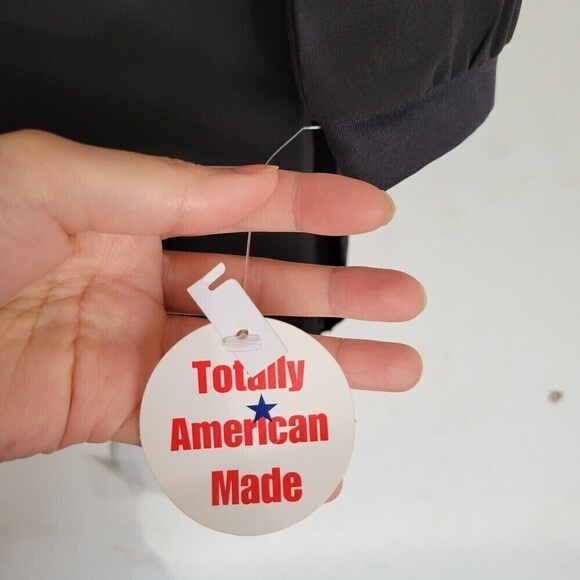 NEW A'Nue Ligne Black Long Sleeve Semi Sheer Tunic Blouse Top Size Small - Picture 7 of 11